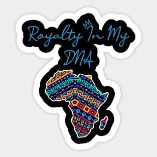 Africa Map, African Pattern, Royalty Sticker